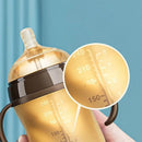 BPA-Free Silicone Baby Bottle, Suitable for 0-36 Months, 150ml/240ml, Mimics Breastfeeding Experience